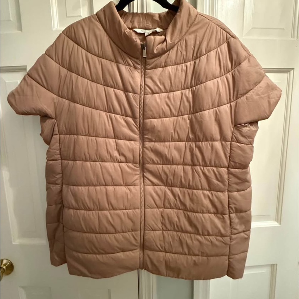 Coldwater Creek Wanderlite Quilted Cap Sleeve Vest